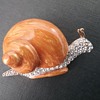 Landau snail brooch 