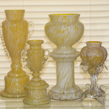 Variegated Décors In a Variety of colors – A Variegated Rainbow!! - Welz covered many bases in their production!! - Art Glass