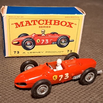 Mighty Money Motoring Matchbox Monday MB-73 Ferrari Racing Car 1967 - Model Cars