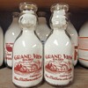 2 GRANDVIEW DAIRY...CANFIELD OHIO BABYTOP MILE BOTTLE.