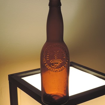 Early 1900's Cumberland Brewing Beer Bottle Maryland Embossed Amber Brown Antique Vintage - Bottles