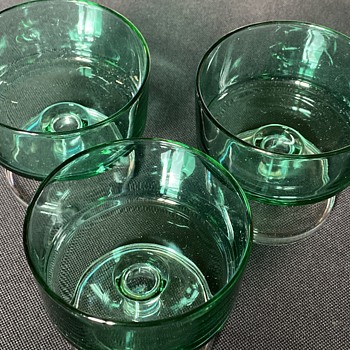 Vintage French Glasses  - Art Glass