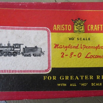 1958 early brass locomotive sold by Aristo Craft the MA & PA old time 2-8-0 made by Akane - Model Trains