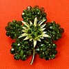 Trifari Briolette Olivine Brooch