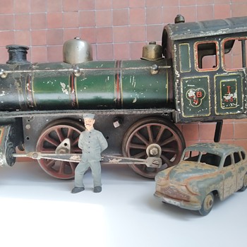 Bing clockwork locomotive gauge 1 (circa 1920) - Model Trains