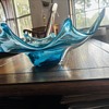 Blenko or Murano ? Aquamarine Center Peice