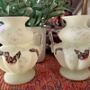 Pair of Harrach? Opaline Rose Bowls