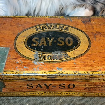 Say-So Cigar Tin - Advertising