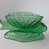 LG  Wright Glass fish & basket toothpick holder 
