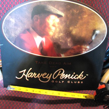 Vintage Harvey Penick  golf sign - Advertising