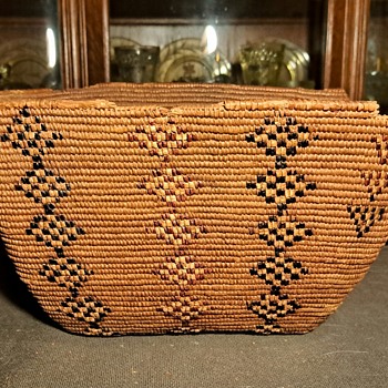 Vintage Indian Basket Circa 1930 - Furniture