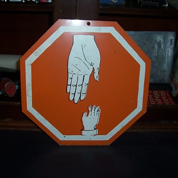 Vintage child safety sign, zoo, petting zoo - Signs