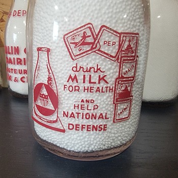 NEW ERA DAIRY WAR SLOGAN MILK BOTTLE - Bottles