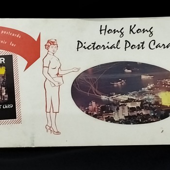 Hong Kong Pictorial Post Cards likely 1950s 1970s Lithograph by Yat Sun Printing Company 8 Pieces Color Souvenir Postcard Set - Postcards