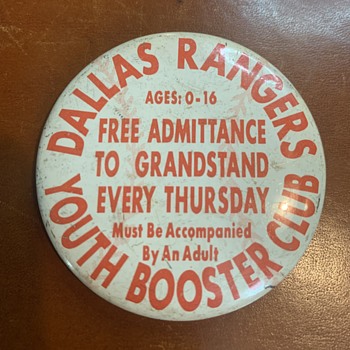 Dallas Rangers Baseball Booster Club Pin - Baseball