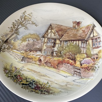 Painted Plate - Pottery