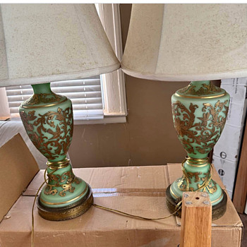 Gorgeous green glass mysteries  - Lamps