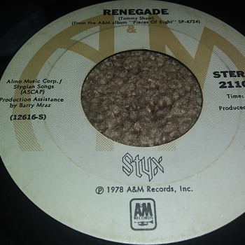 Styx...On 45 RPM Vinyl - Records