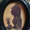  19th Century Silhouette Portrait Miniature of Octavia "Emma" Upton