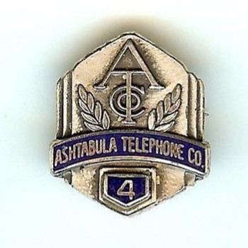 Ashtabula Telephone Company Pin - Advertising