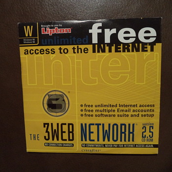 the 3WEB CD ROM ... no connection charges then :) - Advertising