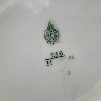 Can you help me with the year code for this Royal Worcester bowl please? - Art Nouveau
