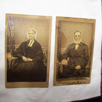 CIVIL WAR ERA PHOTOS- HUSBAND AND WIFE CARDS - Photographs