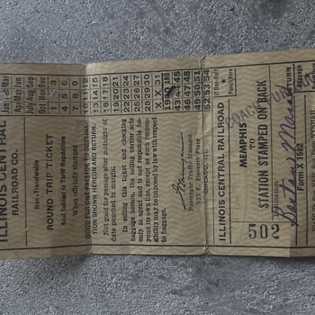 Train ticket - Railroadiana
