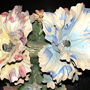 Vintage Capodimonte Floral Bouquet Circa 1940  - Figurines