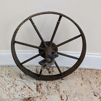 Wheel barrel Wheel  - Folk Art
