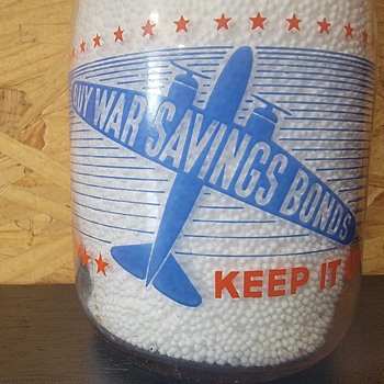 CLOVERLAND FARMS DAIRY WAR SLOGAN MILK BOTTLE - Bottles