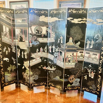 Asian  6 Panel Screen  - Asian