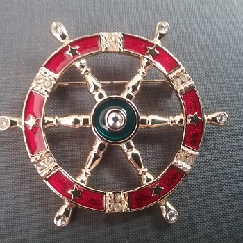 Danecraft ship's wheel  - Costume Jewelry