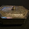 Vintage silver jewellery box