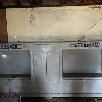 Vintage JOHN BEAN Pontiac Dealership Service Cabinet