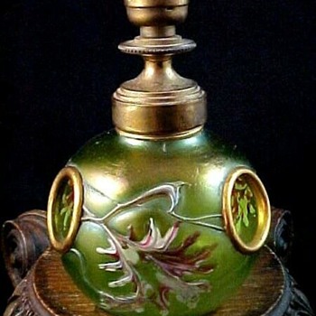 Pallme Konig ABSTRACT Art Nouveau Lamp - Art Glass