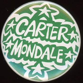 Carter Mondale Pin 1976 - Medals Pins and Badges