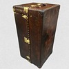 C 1910 Antique Louis Vuitton leather wardrobe trunk