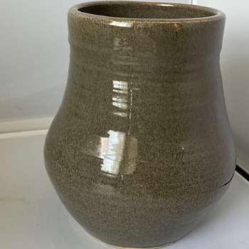 Vintage salt glazed medium sized planter
