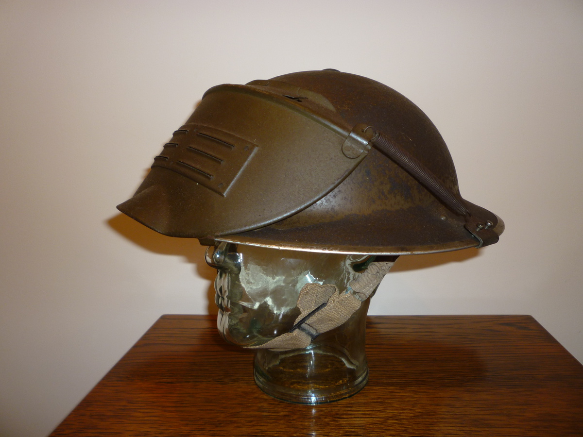 British WWII steel helmet. Incendiary bomb disposal. Collectors Weekly