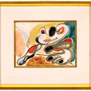 Watercolor by Asger Jorn ... - Fine Art