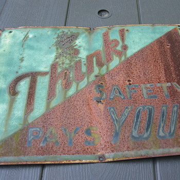 vintage safety sign - Signs