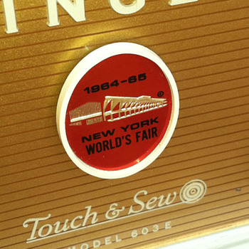 "New York World's Fair 1964-1965" Singer 603E - Sewing
