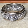 Antique gold & Sil Diamond Band Ring