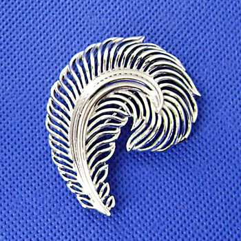 Trifari Plume Pin - Costume Jewelry