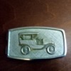 Silver money clip with car