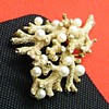 Crown Trifari Coral Reef Brooch