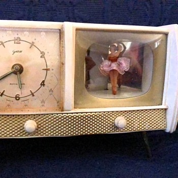 1950's German made Musical clock 6" wide 4" tall  - Clocks