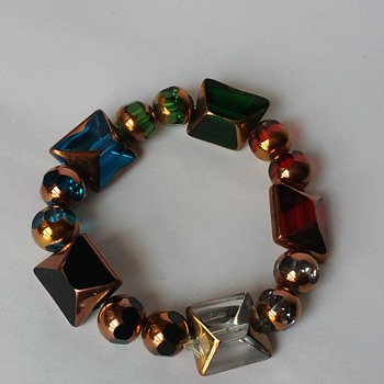 Art glass bracelet - Costume Jewelry