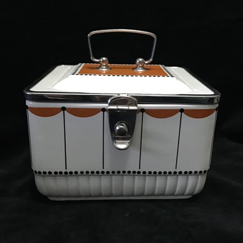 German Art Deco 1920s ceramic biscuit box - Art Deco